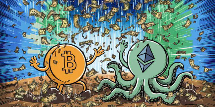 120 mil millones de dólares en ETFs de BTC y ETH